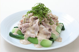 豚肉とチンゲンサイの冷しゃぶ